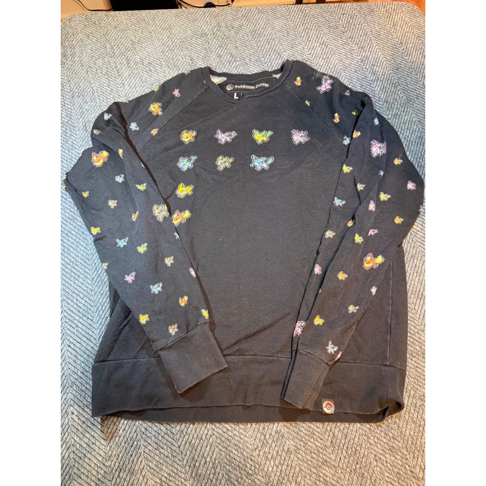 Pokemon Center Eevee Pixel Collection Sweatshirt Size Large Eeveelutions
